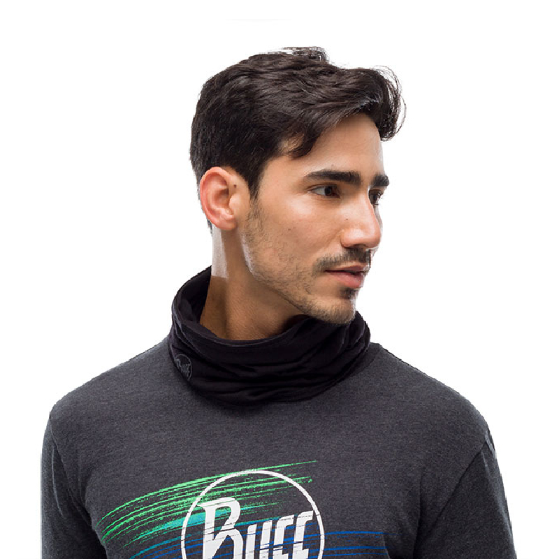 Bandana Lightweight Merino Wool Solid Black